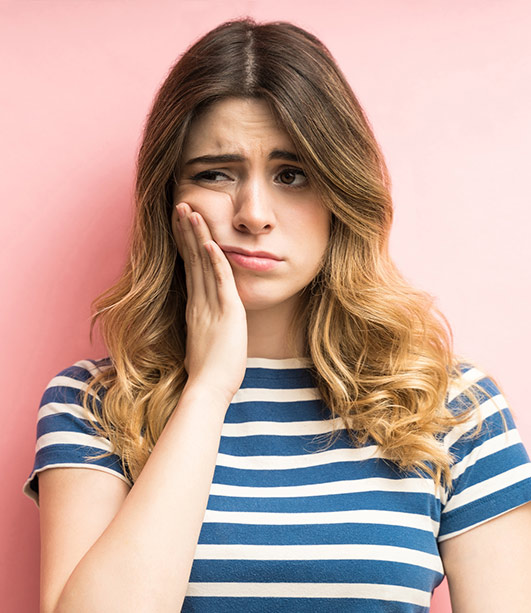 Girl with Tooth Pain