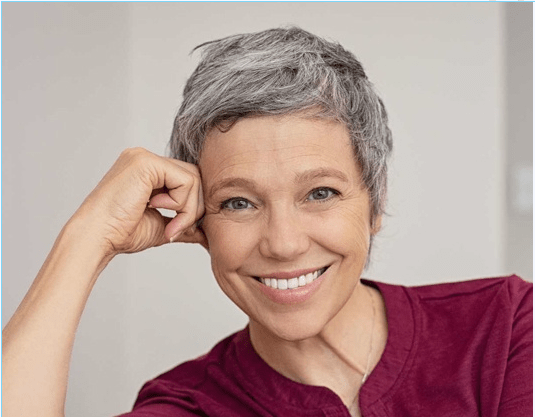 Older woman smiling